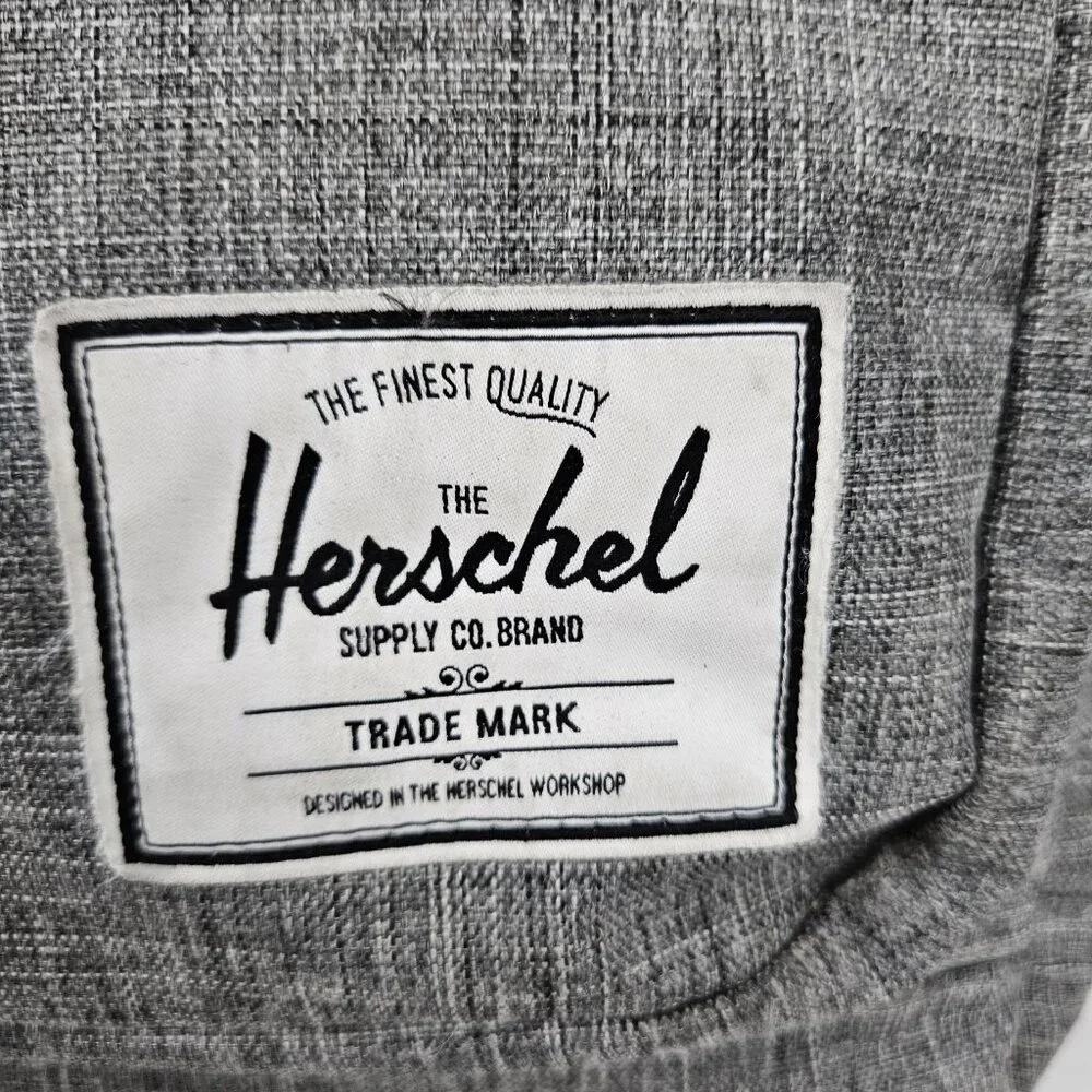 Herschel Grey Laptop Sleeve Multiple Pockets Organizer School Backpack Bag